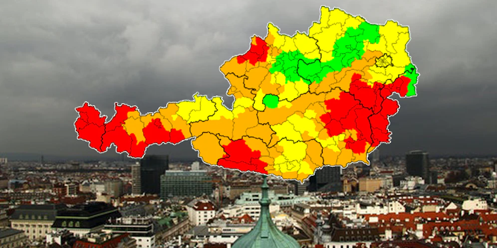 Unwetter zieht nach Wien.