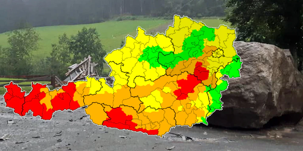 Unwetter in Österreich
