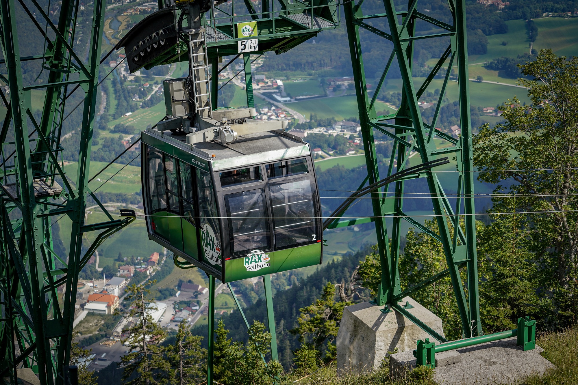 Die Rax-Seilbahn ist derzeit außer Betrieb.