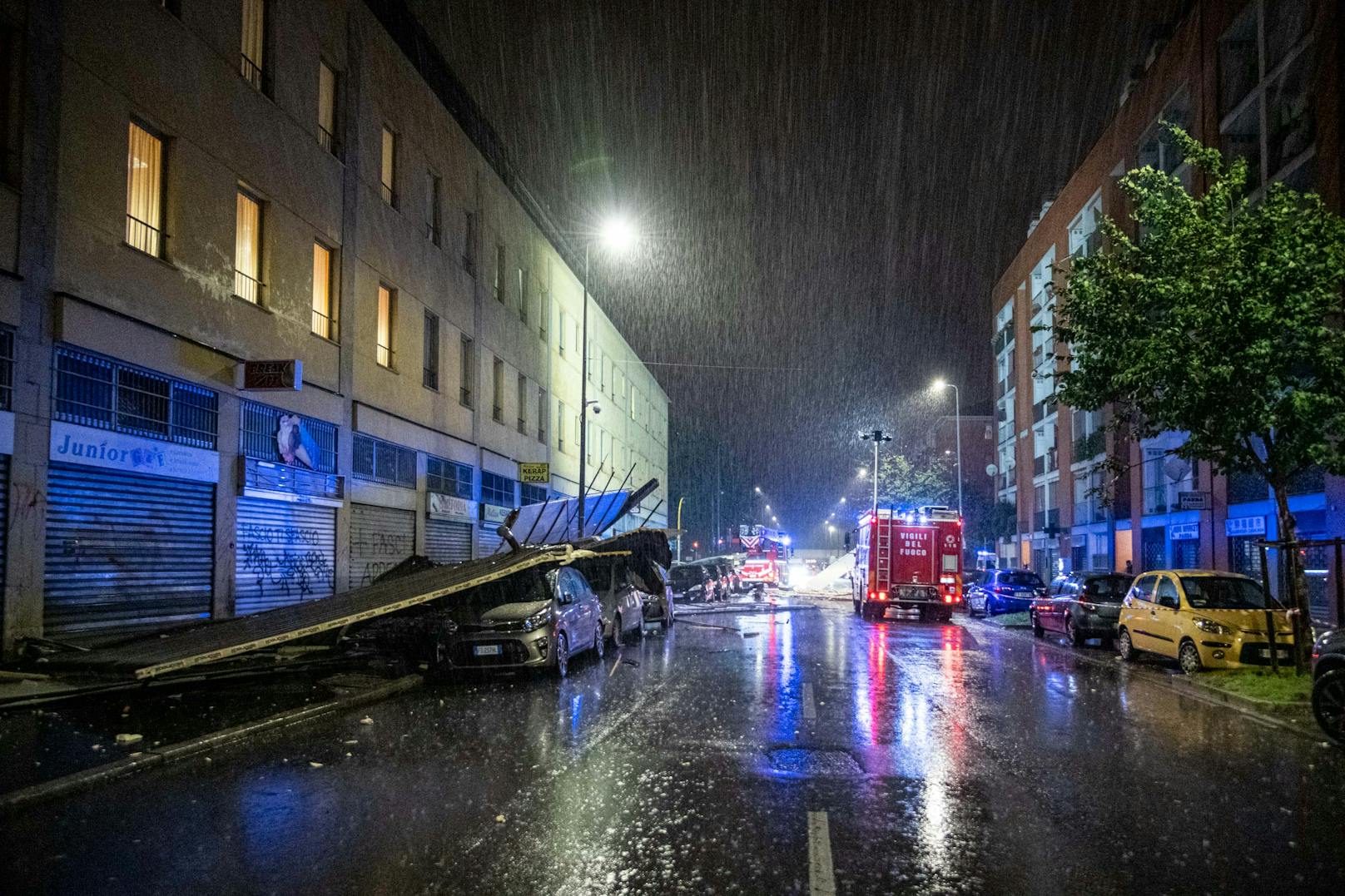 Schwere Unwetter in Mailand