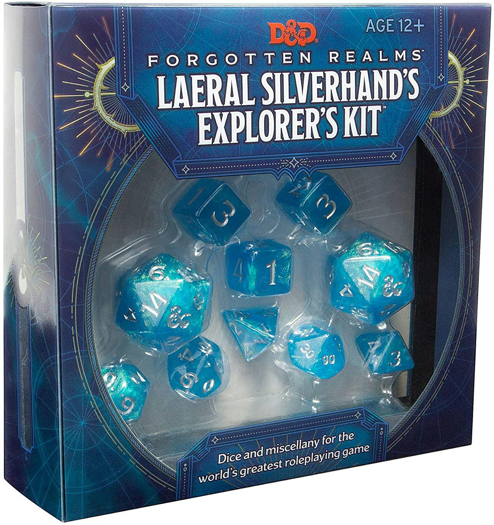 "Laeral Silverhand's Explorer's Kit" enthält elf Würfel.