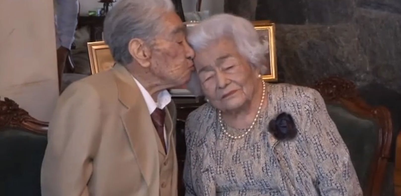 Julio (110) und Waldramina (104) sind das älteste Paar der Welt.