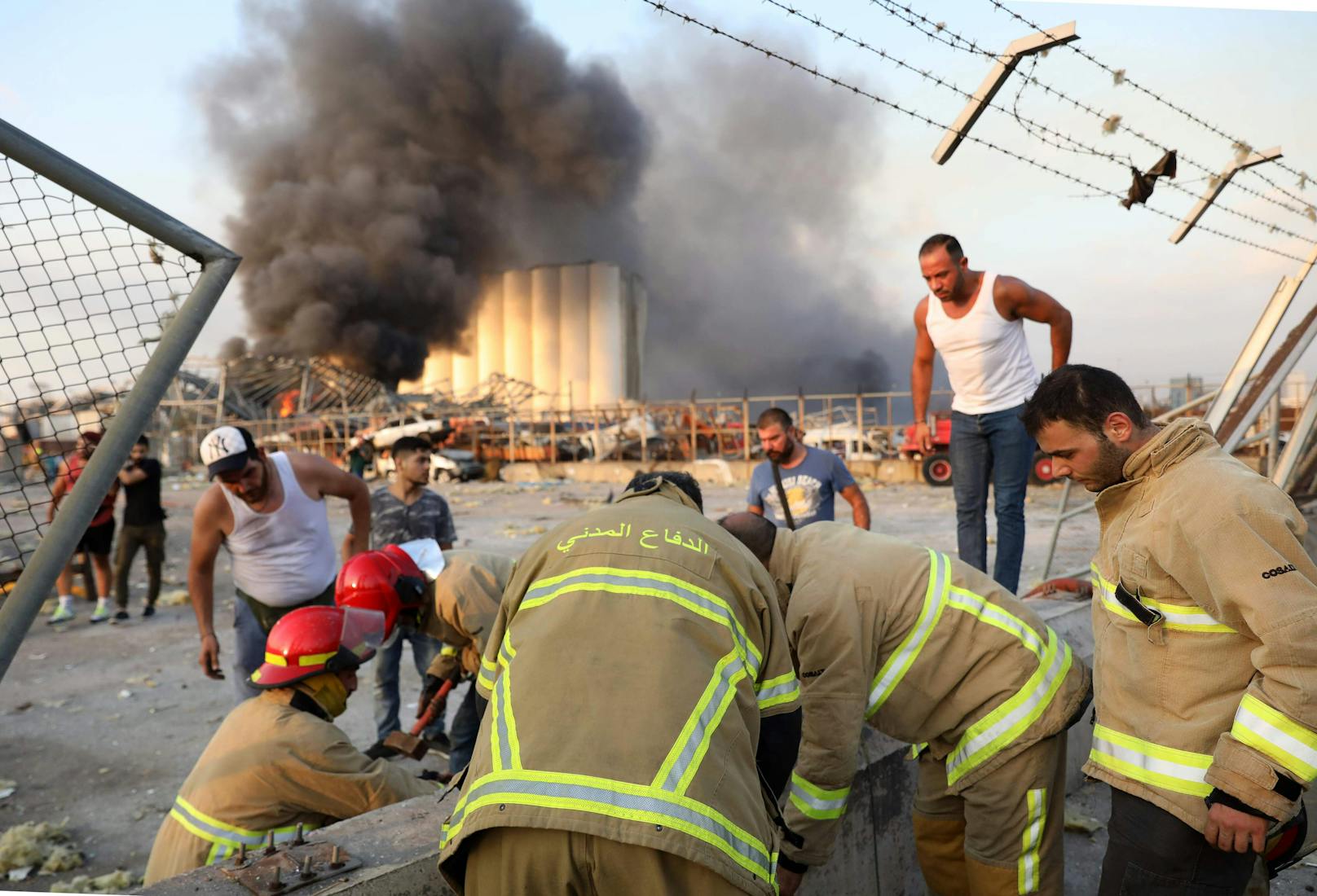 Bilder aus Beirut nach einer riesigen Explosion am Hafen (4. August 2020)
