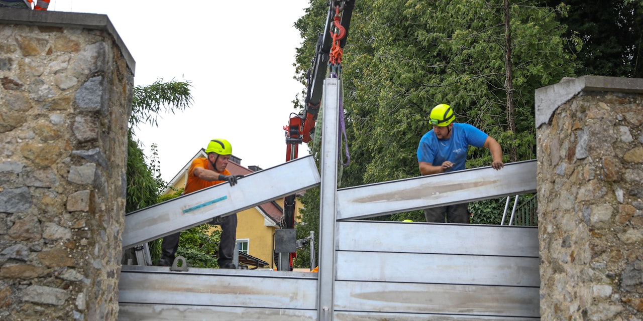 Schärding bereitet sich auf Hochwasser vor ...