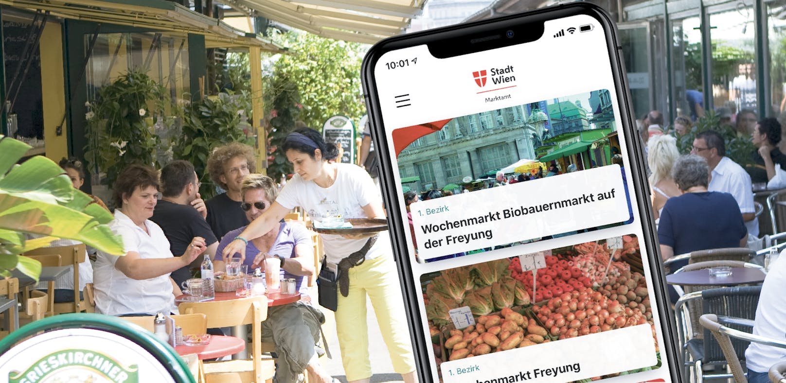 Die neue Wiener Märkte-App bietet virtuelle Rundgänge und noch besseres Service für alle Marktfans.