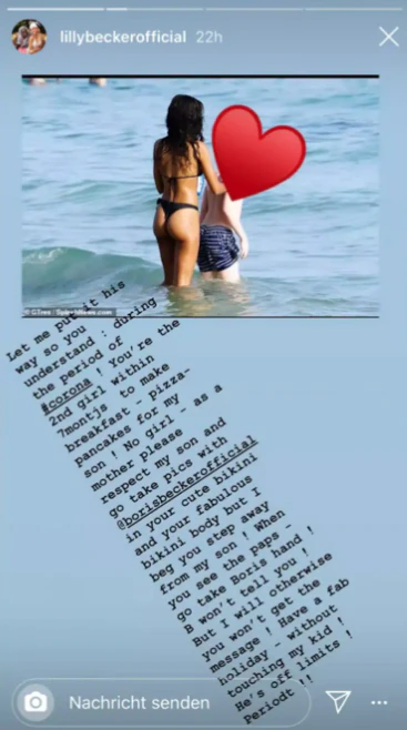 Das Wut-Posting von Lilly Becker