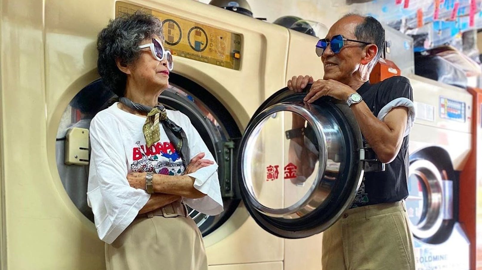 Chang Wan-ji (83) und seine Frau Hsu Sho-er (84) wurden über Nacht zu Instagram-Fashion-Stars.