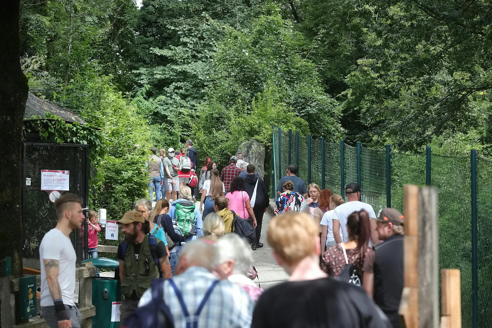 Der Tiergarten Hellbrunn lockte am Mittwoch zahlreiche Besucher an.