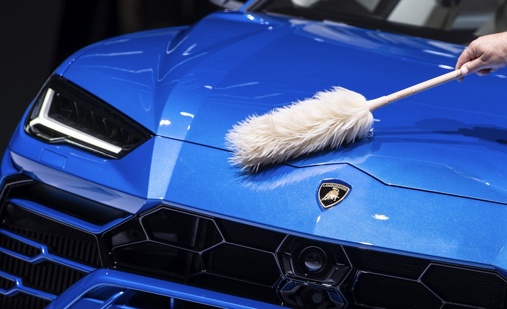 Ein Lamborghini Urus bei der IAA 2019 in Frankfurt