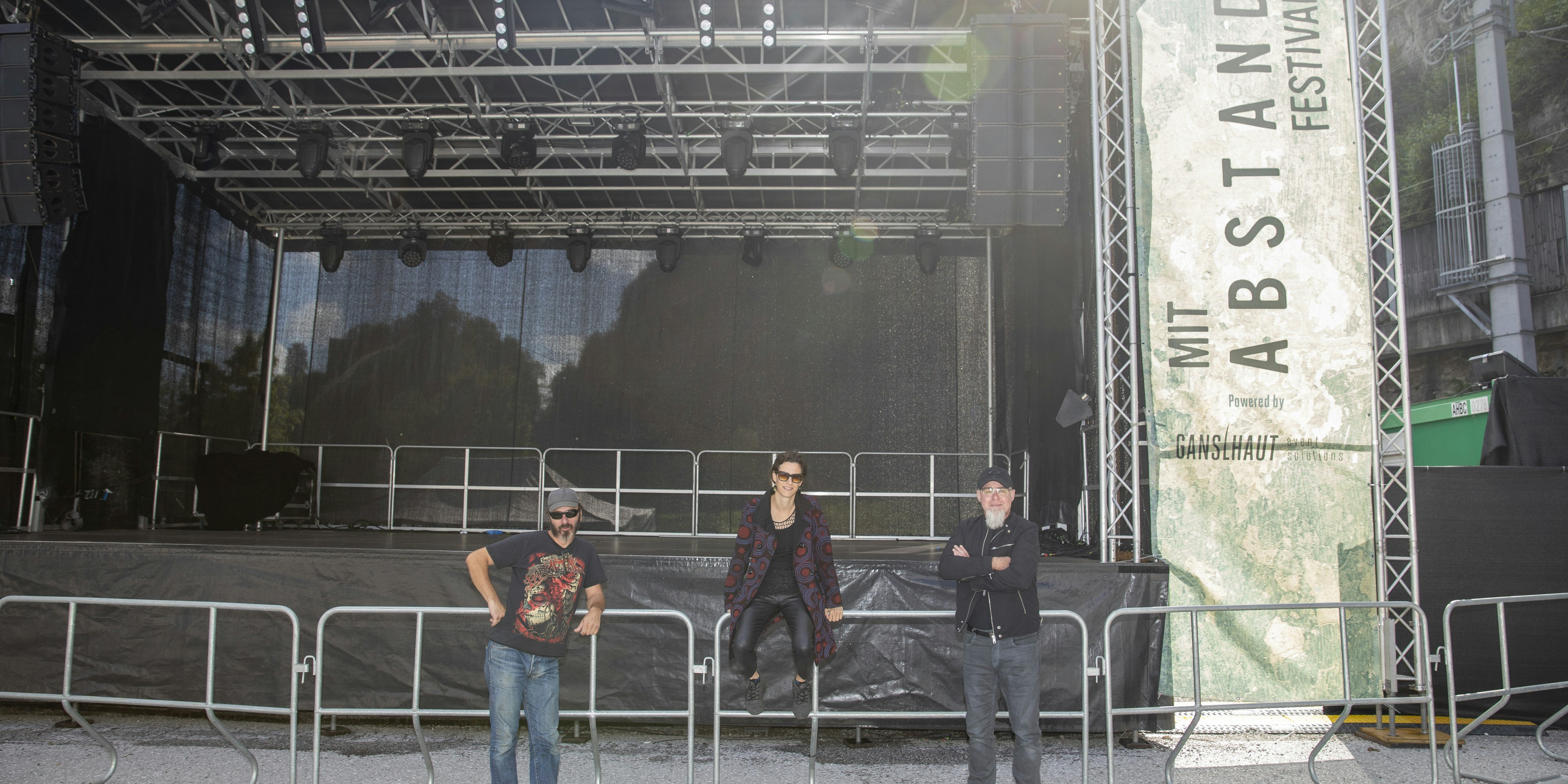 Die Initiatoren des "Mit Abstand Festivals" (von links): Mike Sailer, Sonja Altenburger und Markus Klotz.