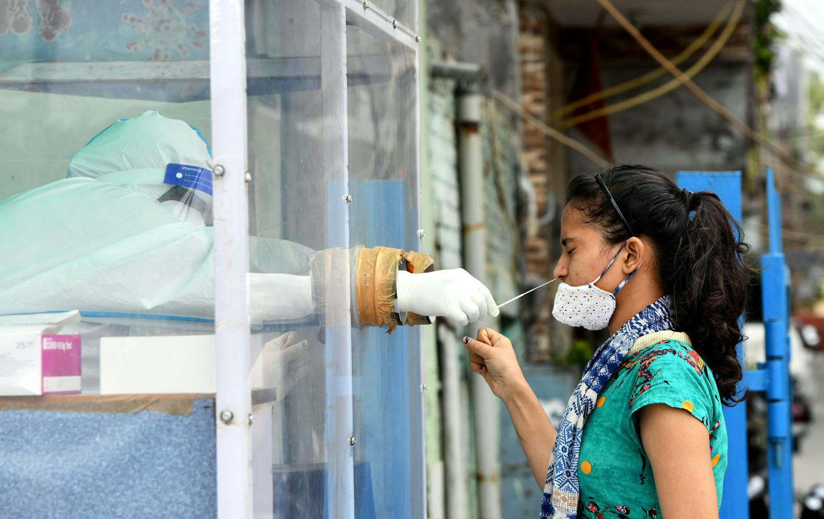 Indien meldete am 4. August 2020 rund 53.000 Neuinfektionen binnen 24 Stunden.
