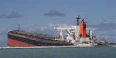 Ölpest vor Mauritius, weil Crew Handyempfang wollte
