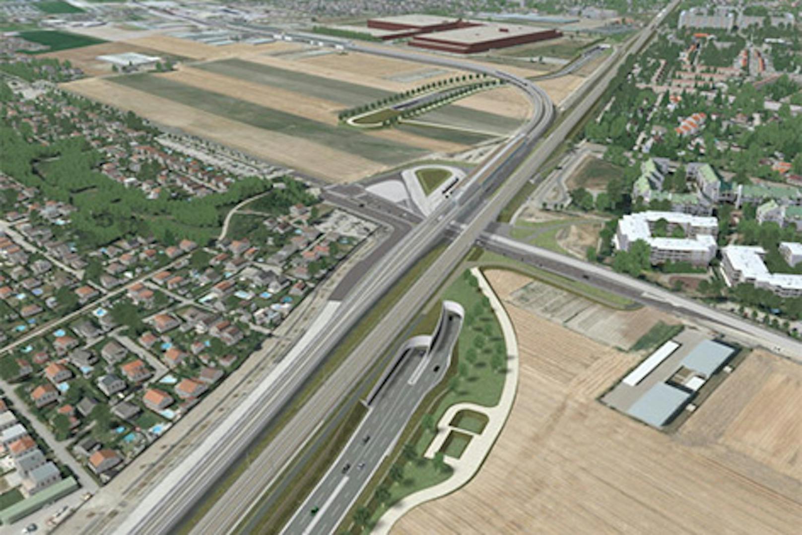 So könnte die Stadtstraße nach den Plänen der Stadt Wien aussehen. Experten fordern nach Absage des Lobautunnels eine Neuplanung.