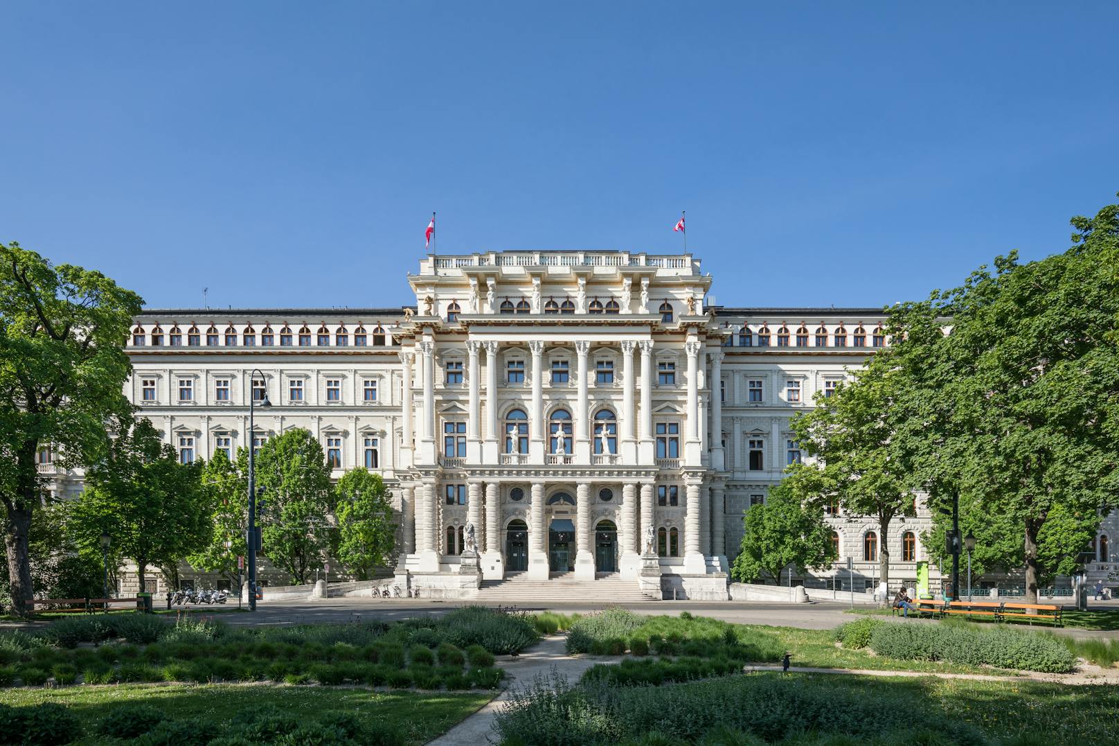 Justizpalast am Schmerlingplatz: Oberlandesgericht und Oberster Gerichtshof in Wien.