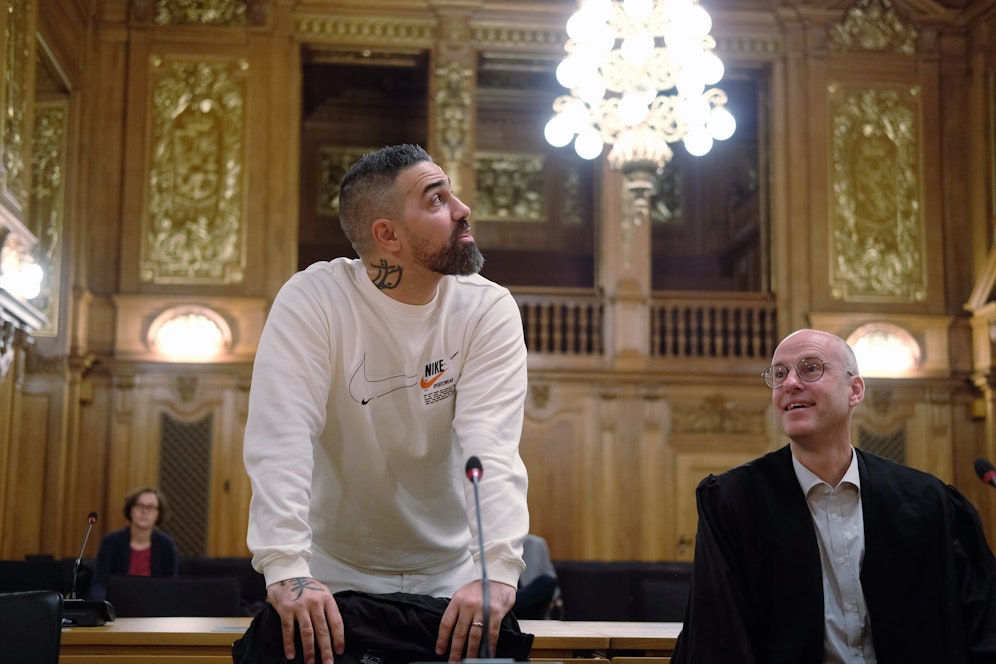 Bushido während einer Gerichtsverhandlung