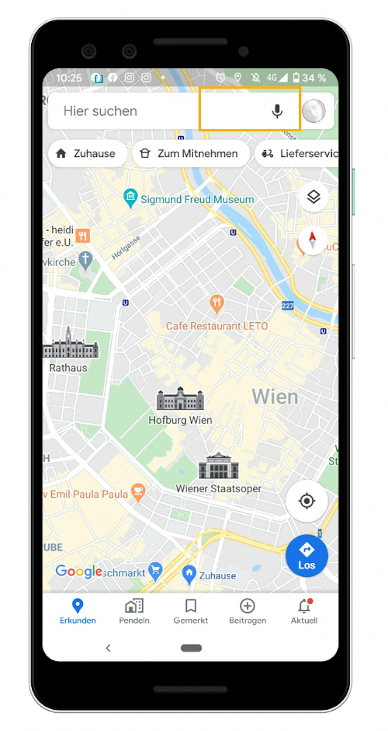 4.: Sicherer unterwegs durch Sprachsteuerung: Für mehr Sicherheit auf dem Sattel ist die Bedienung und Steuerung von Google Maps über den Google Assistant auch mit Sprachsteuerung möglich.