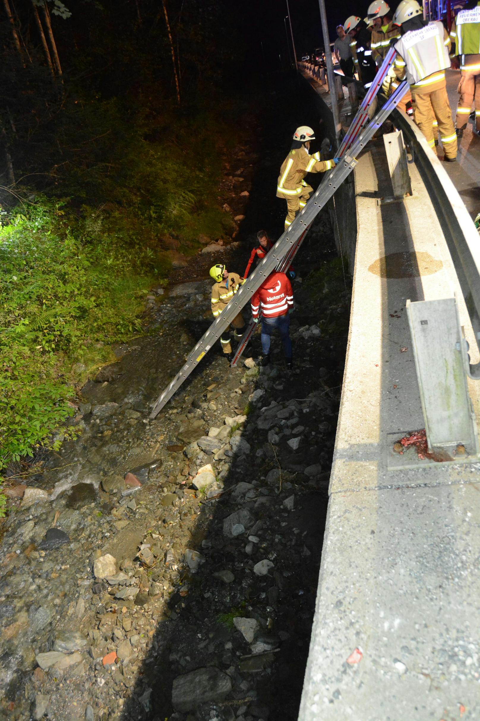 Tödlicher Verkehrsunfall in Oberau am 9. August 2020: Bilder der Unfallstelle