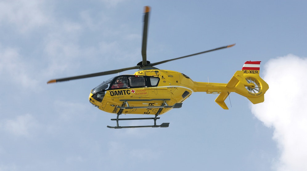 Auch ein Rettungshubschrauber stand im Einsatz.&nbsp;