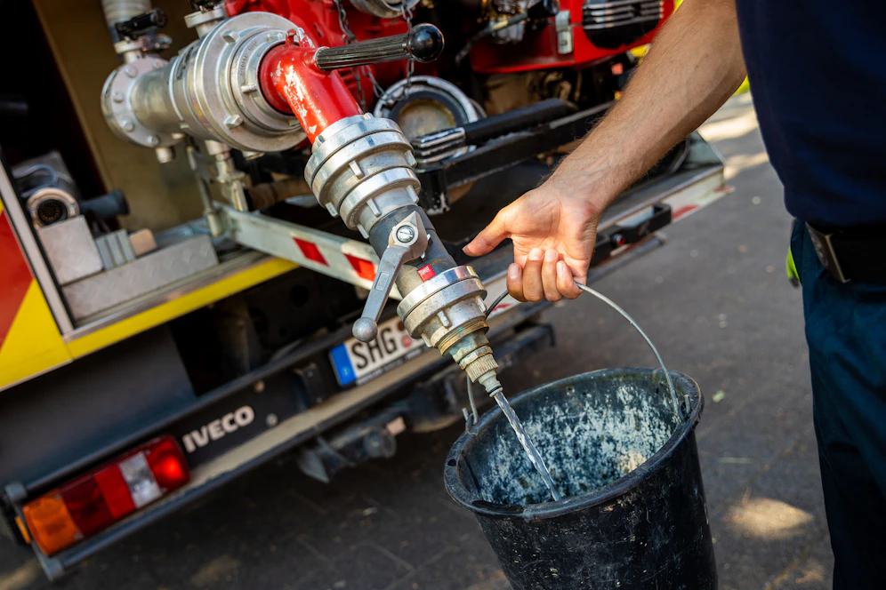 In der deutschen Stadt kam es infolge der hohen Temperaturen zu einem Trinkwasser-Engpass.