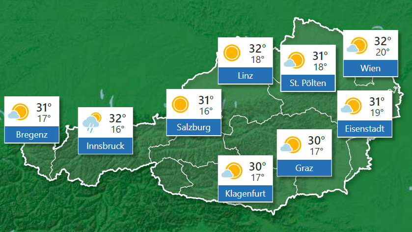 Wetterprognose Für 10. Bis 16. August 2020 | Heute.at