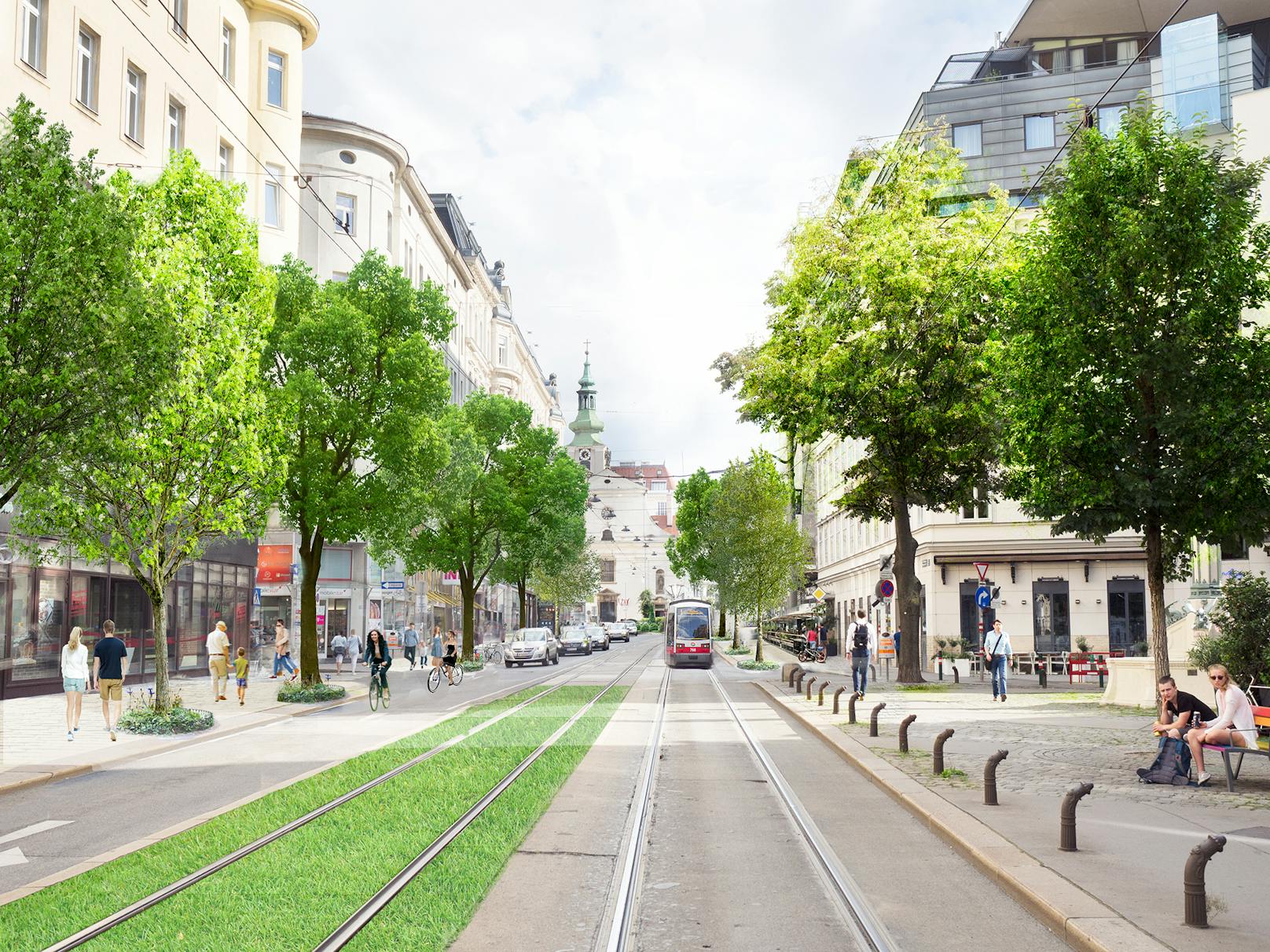 In der Wiedner Hauptstraße will Neuroth bessere Querungsmöglichkeiten schaffen.