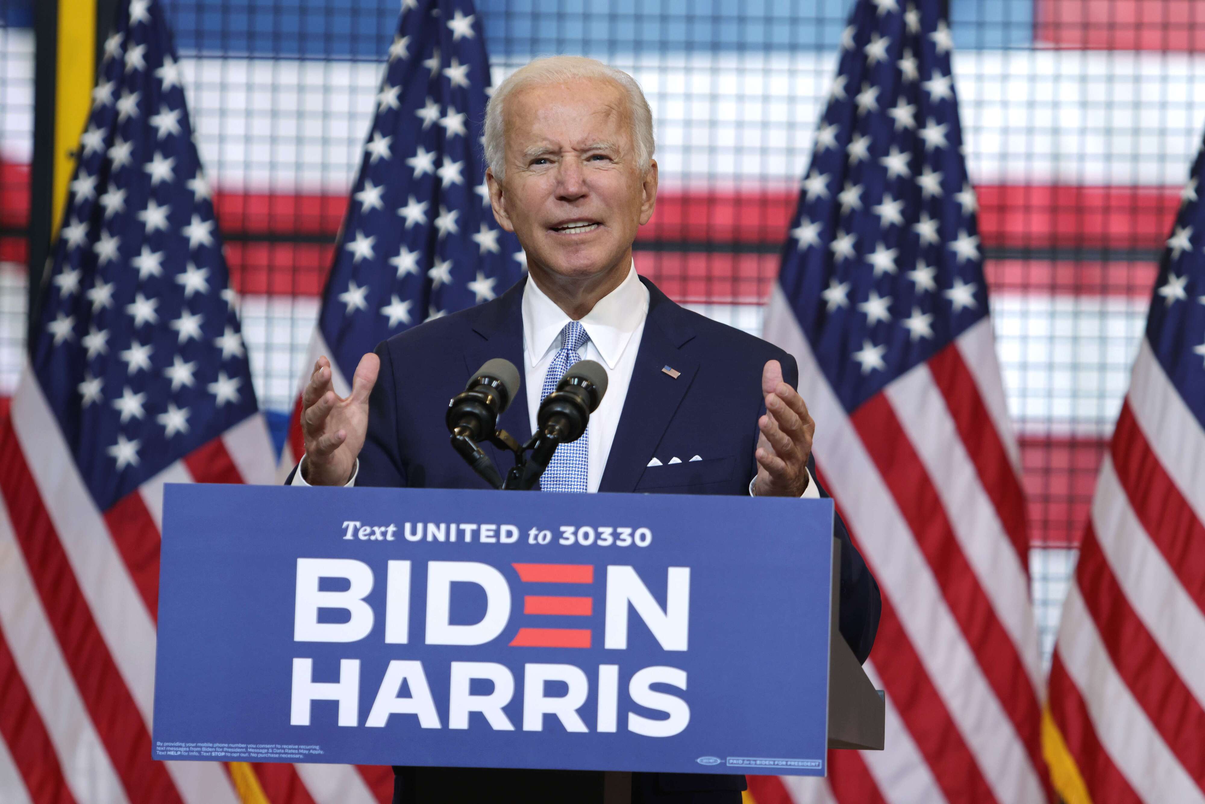 Verliert während seiner Rede in Pittsburgh den Faden: Joe Biden