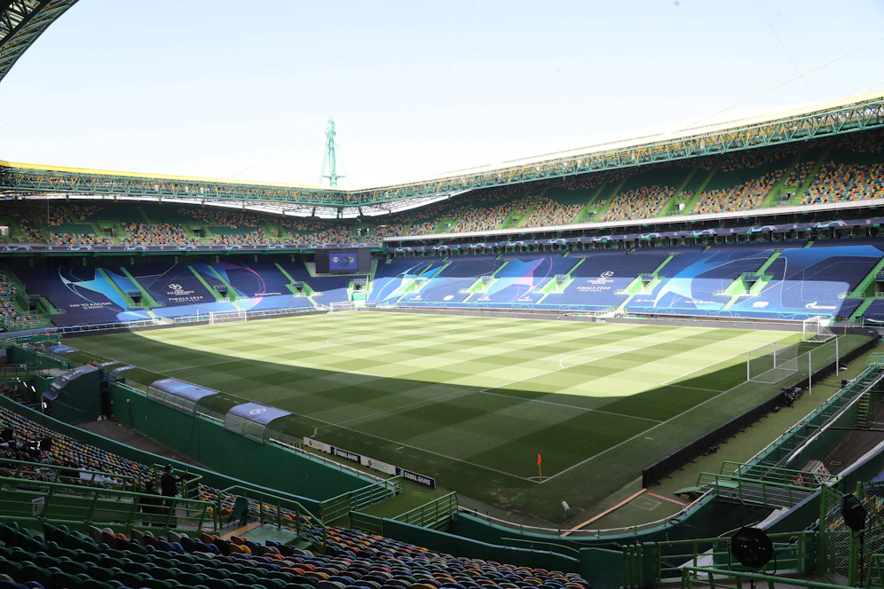 Die Red Bull Arena in Leipzig. 
