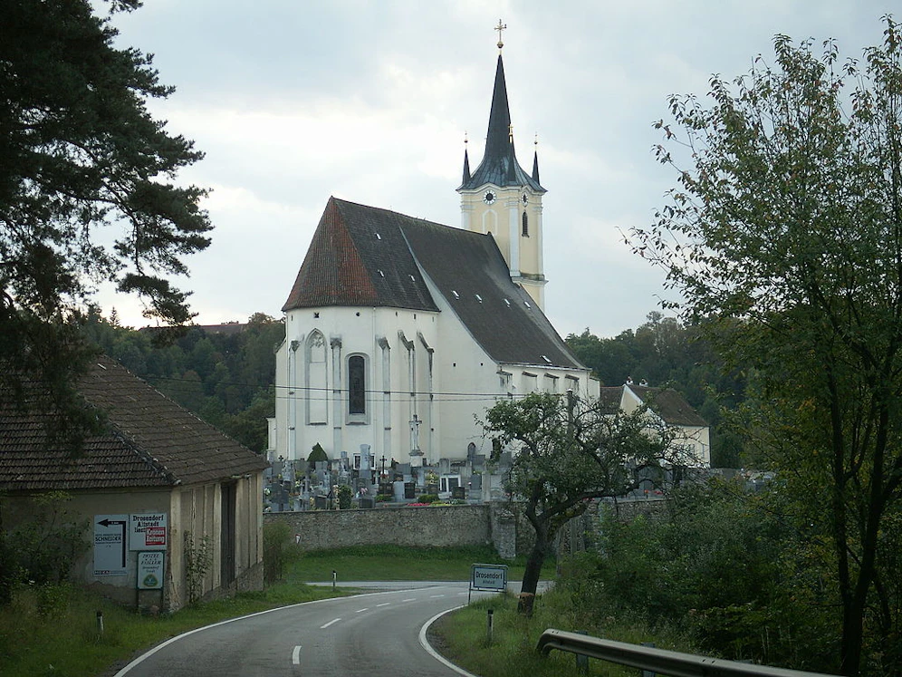 Die Pfarrkirche in Drosendorf.