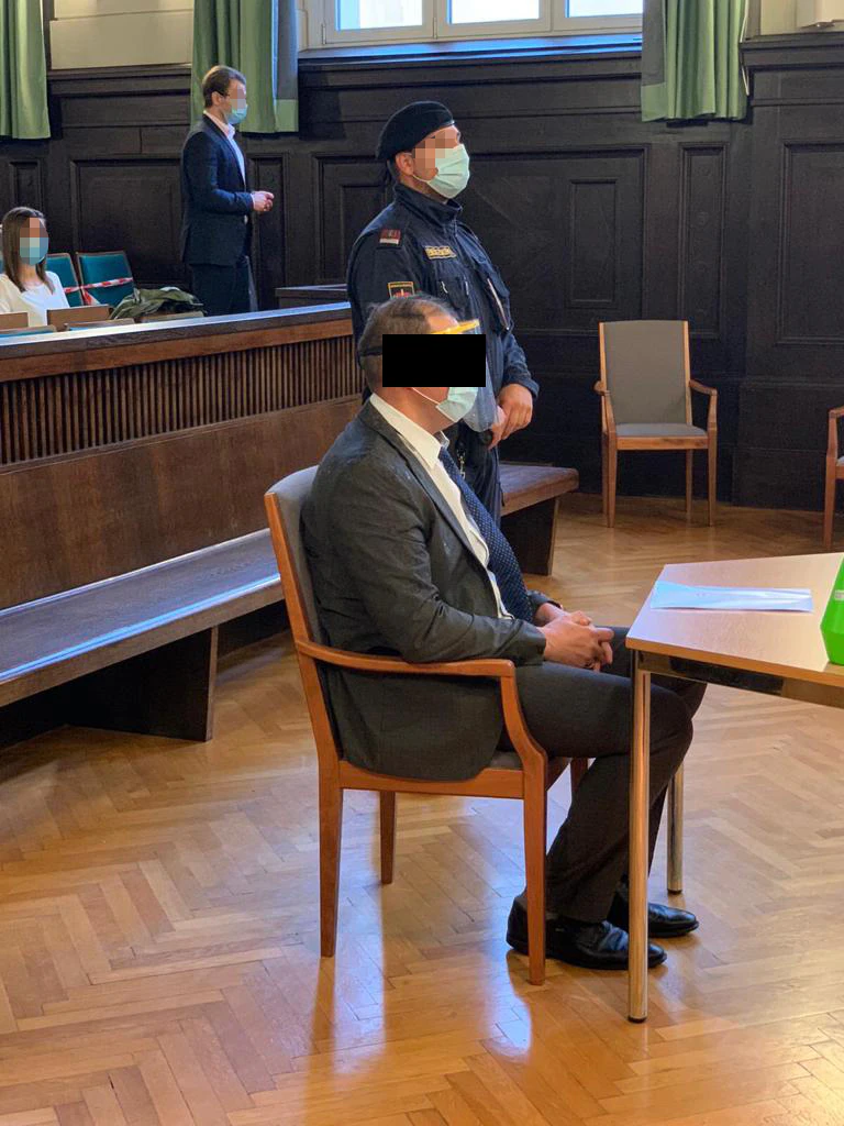 EKZ Mordprozess: Der Angeklagte am 1. September 2020