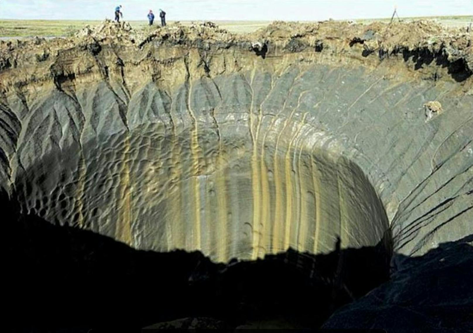 Grund für die Krater sollen Methan-Explosionen sein.