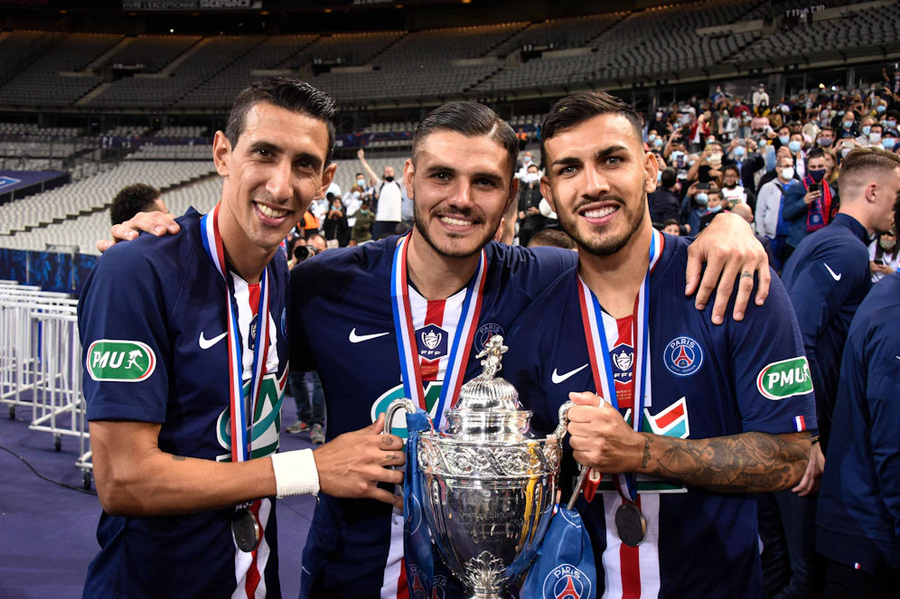 Angel Di Maria, Mauro Icardi und Leandro Paredes sollen positiv auf das Coronavirus getestet worden sein.