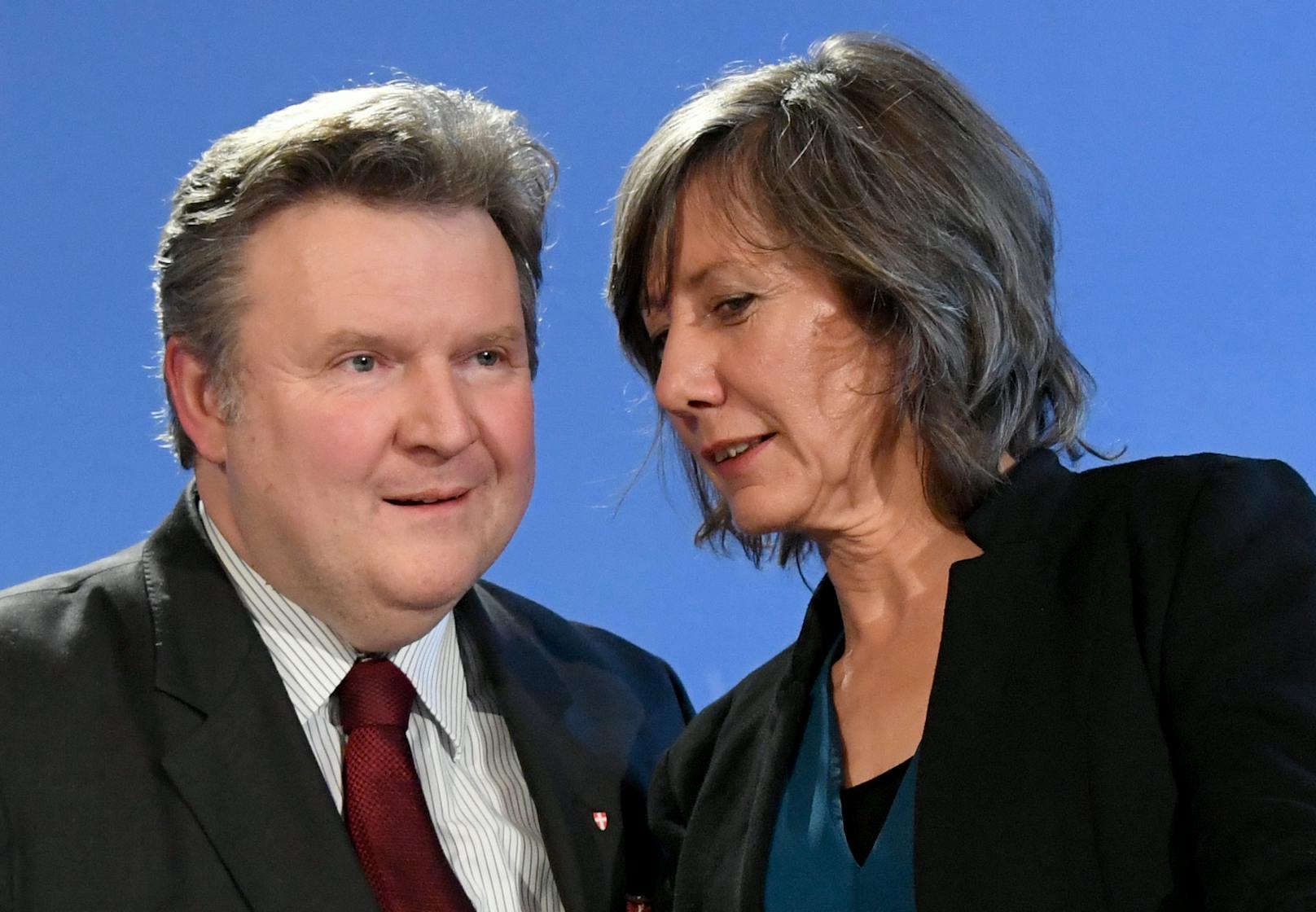 Das amtierende Bürgermeister-Duo Michael Ludwig (SPÖ) und Birgit Hebein (Grüne)