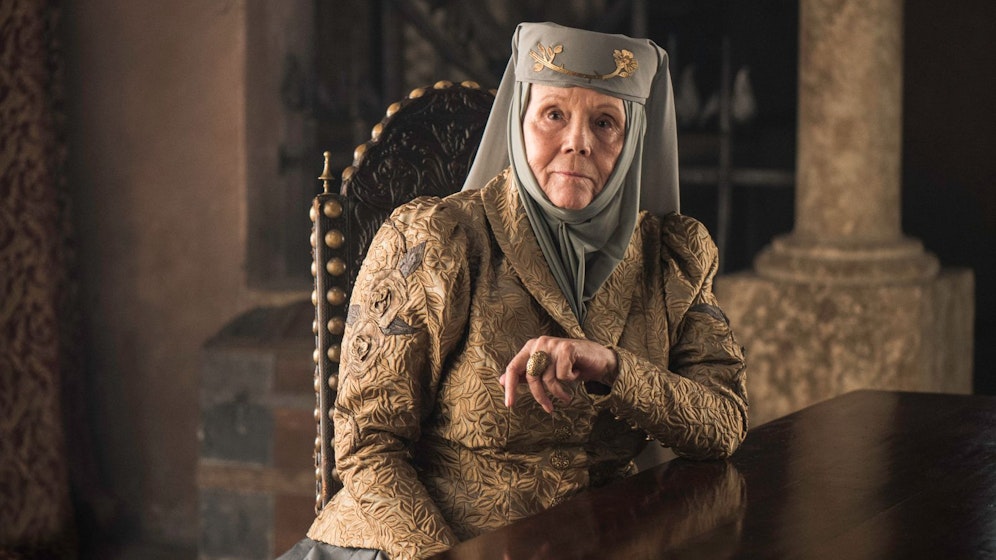 Diana Rigg, bekannt als Olenna Tyrell aus 