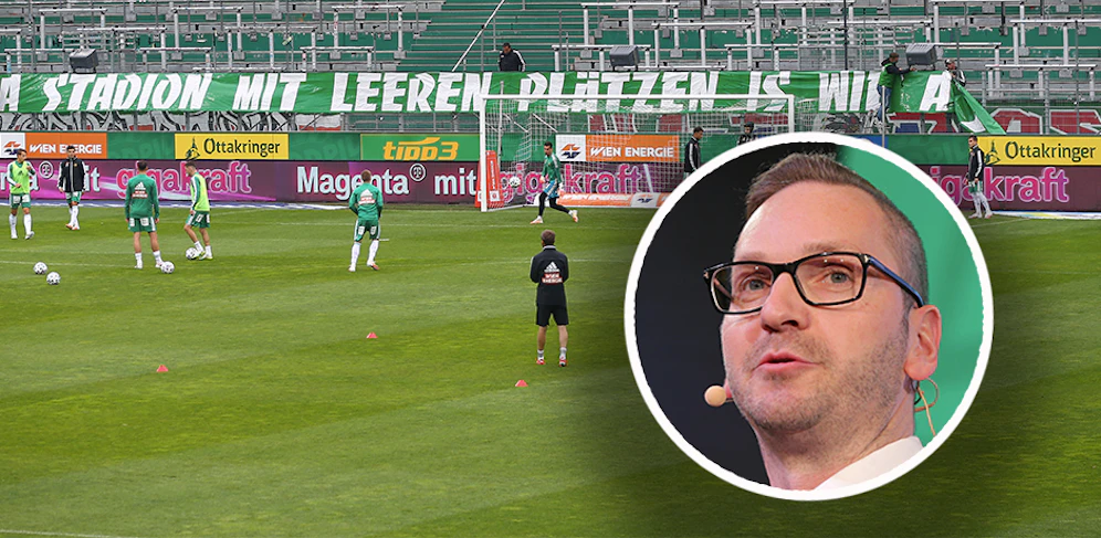 Sponsor Roland Schmid verlässt Rapid. 