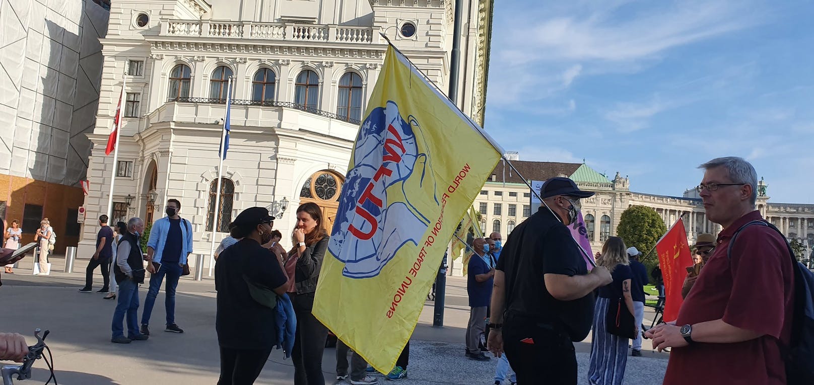 Am Freitag kam es in Wien zu einer Solidaritätsbekundung für die Migranten in Moria.