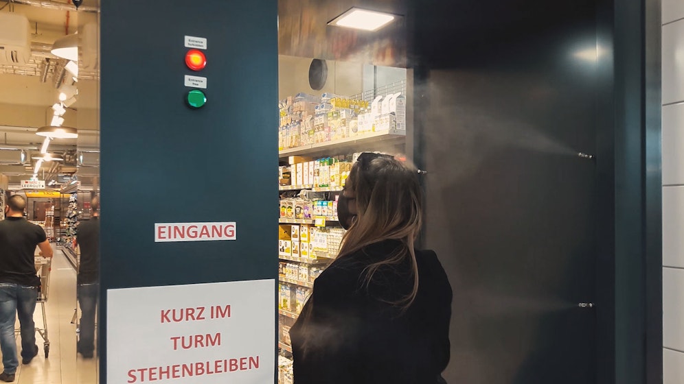 In einem Shop in Wien-Favoriten können sich Kunden per 