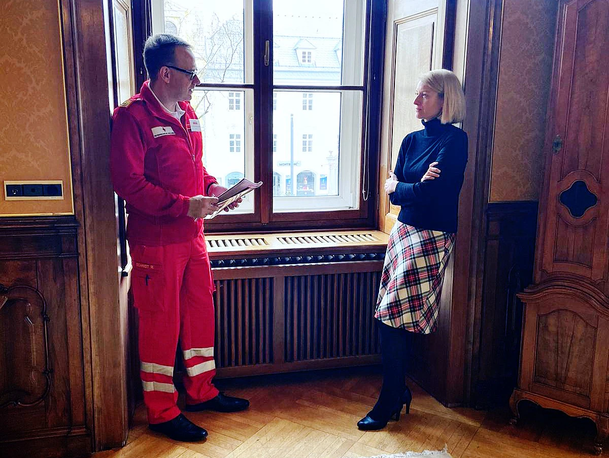 Gesundheitsreferentin Christine Haberlander steht im steten Austausch mit dem Roten Kreuz.