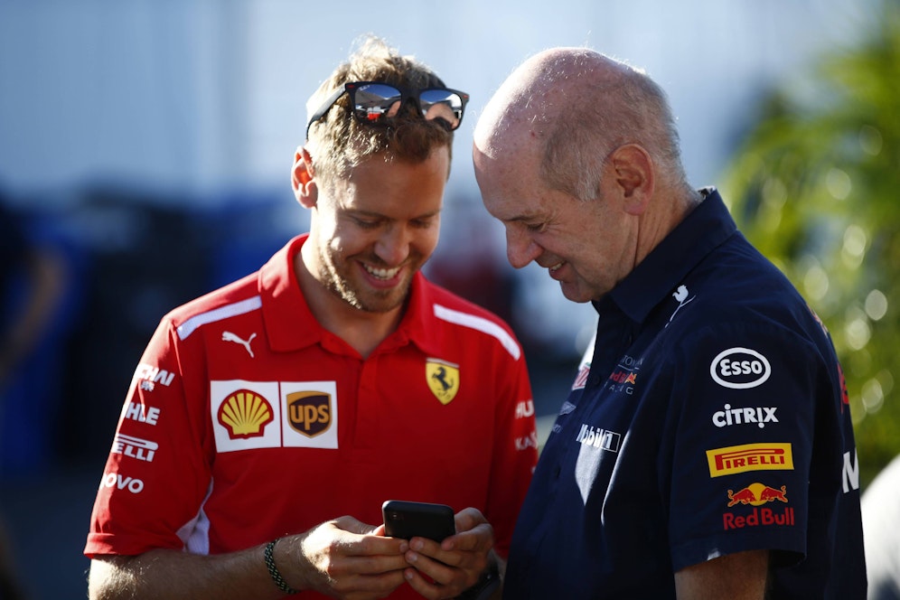 Sebastian Vettel, Adrian Newey