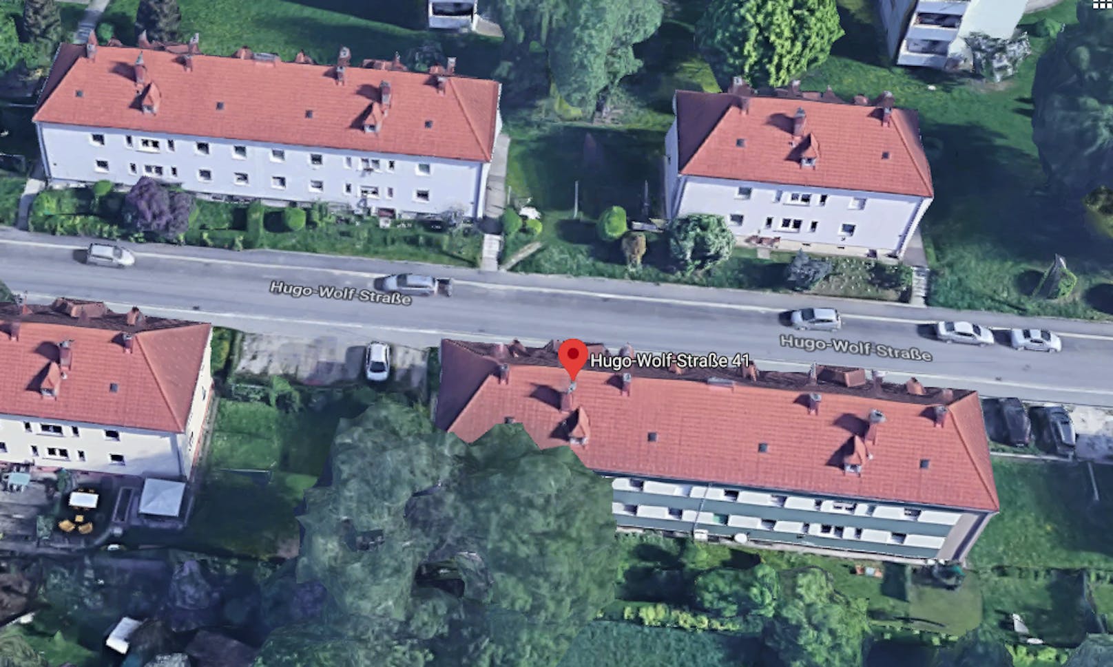 In der Linzer Hugo-Wolf-Straße lag der 20-Jährige tot auf der Straße.