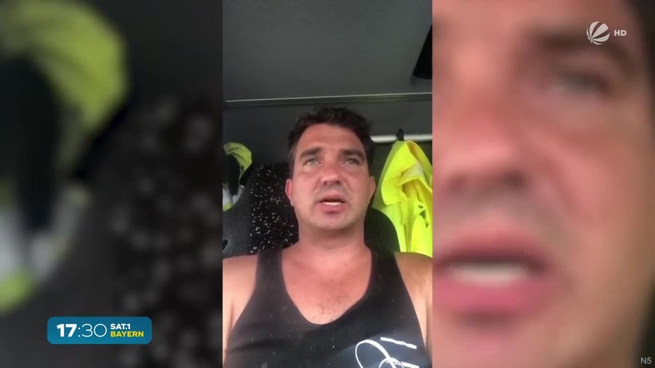 Wut-Video wird zum Internethit: Dieser Lkw-Fahrer verteidigt Rettungskräfte