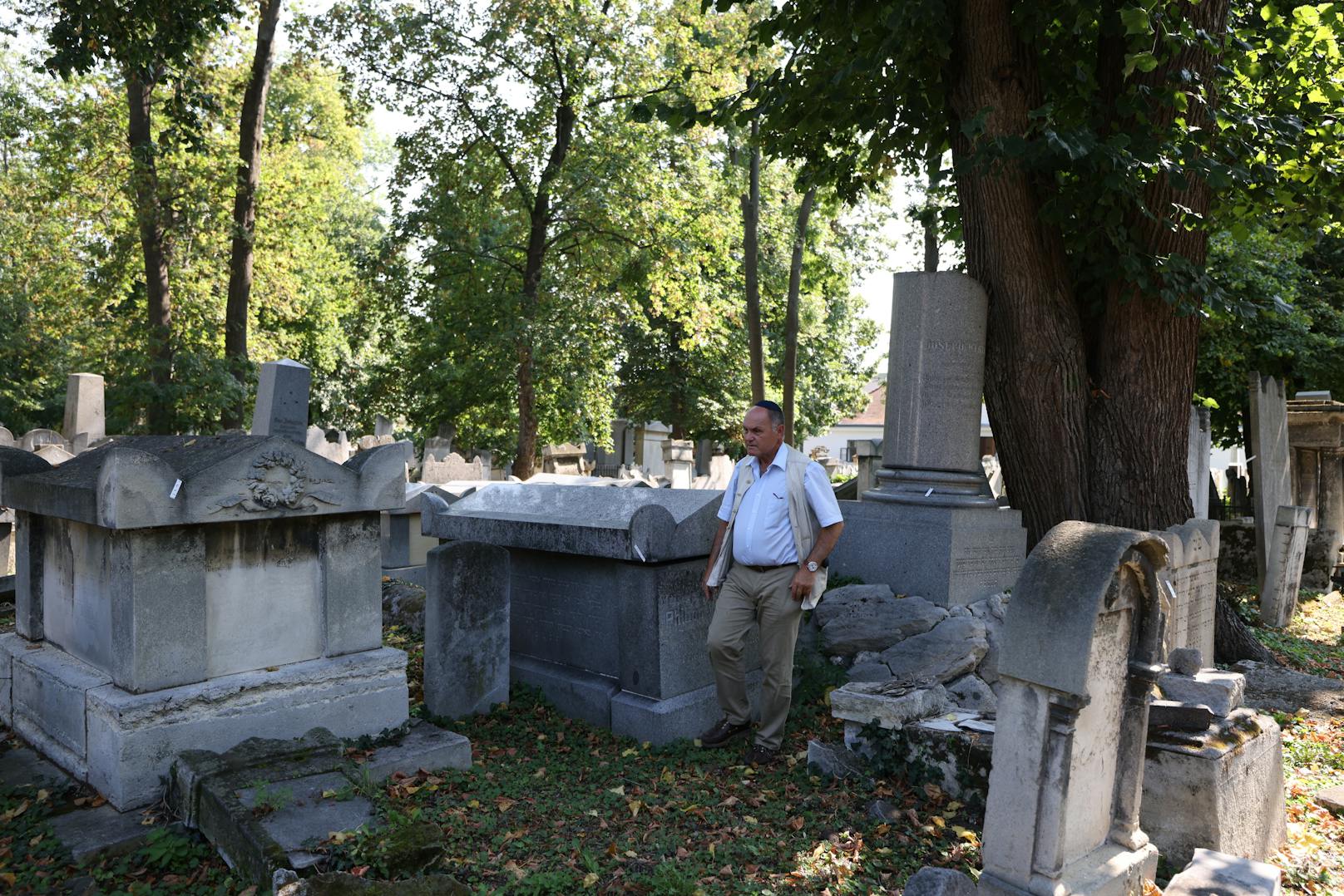 Sobotka auf dem Jüdischen Friedhof in Wien-Währing.