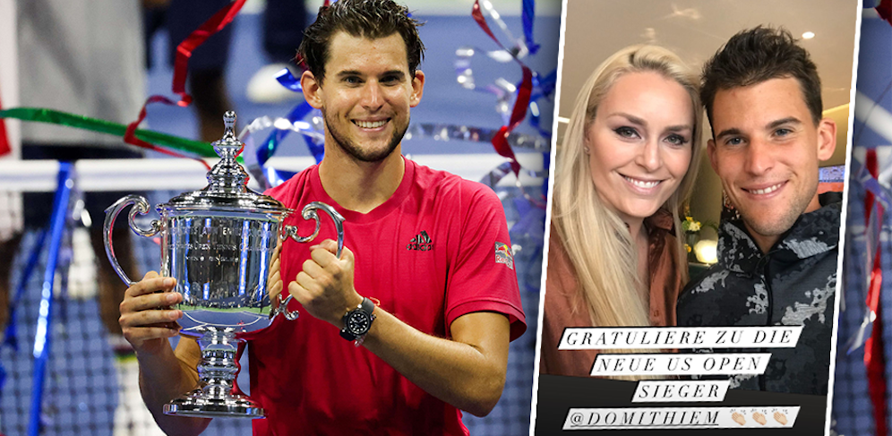 Lindsey Vonn gratuliert Dominic Thiem