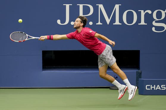 Voller Einsatz bei Dominic Thiem