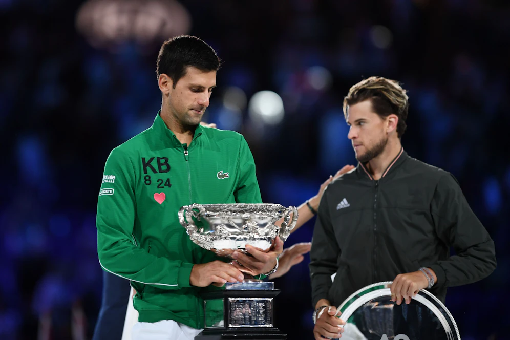 Novak Djokovic besiegte Thiem im Finale der Australian Open. Jetzt gratuliert er ihm zum ersten Grand-Slam-Titel.