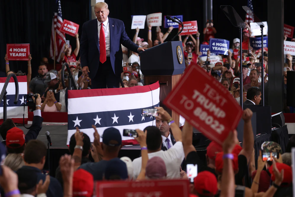 Trump bei einer Wahlkampfveranstaltung in&nbsp;Nevada.