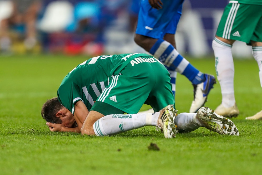 Enttäuschung bei Rapid