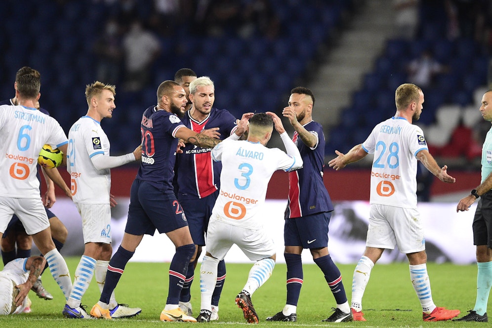 Neymar rastet bei der PSG-Pleite aus. 