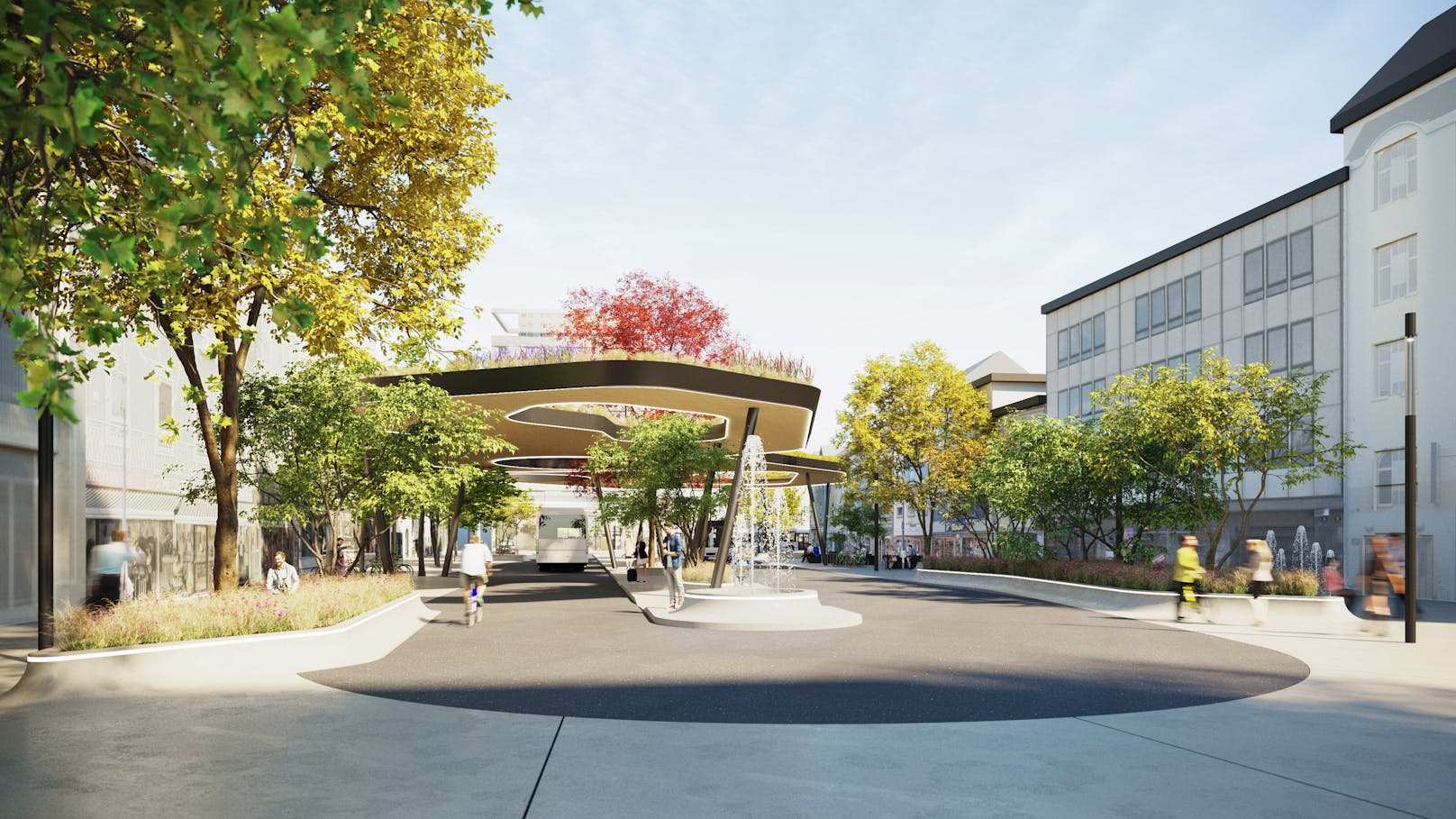 Der Kaiser-Josef-Platz in Wels wird im Jahr 2021 neu gestaltet.