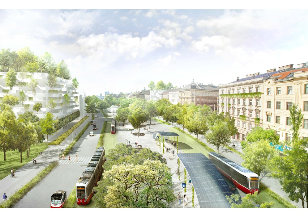 So grün soll Wien nach Plänen der Wiener Linien sein: Parkplätze machen Platz für Parkbänke und besserer Klimaschutz durch den Umstieg auf die Öffis.