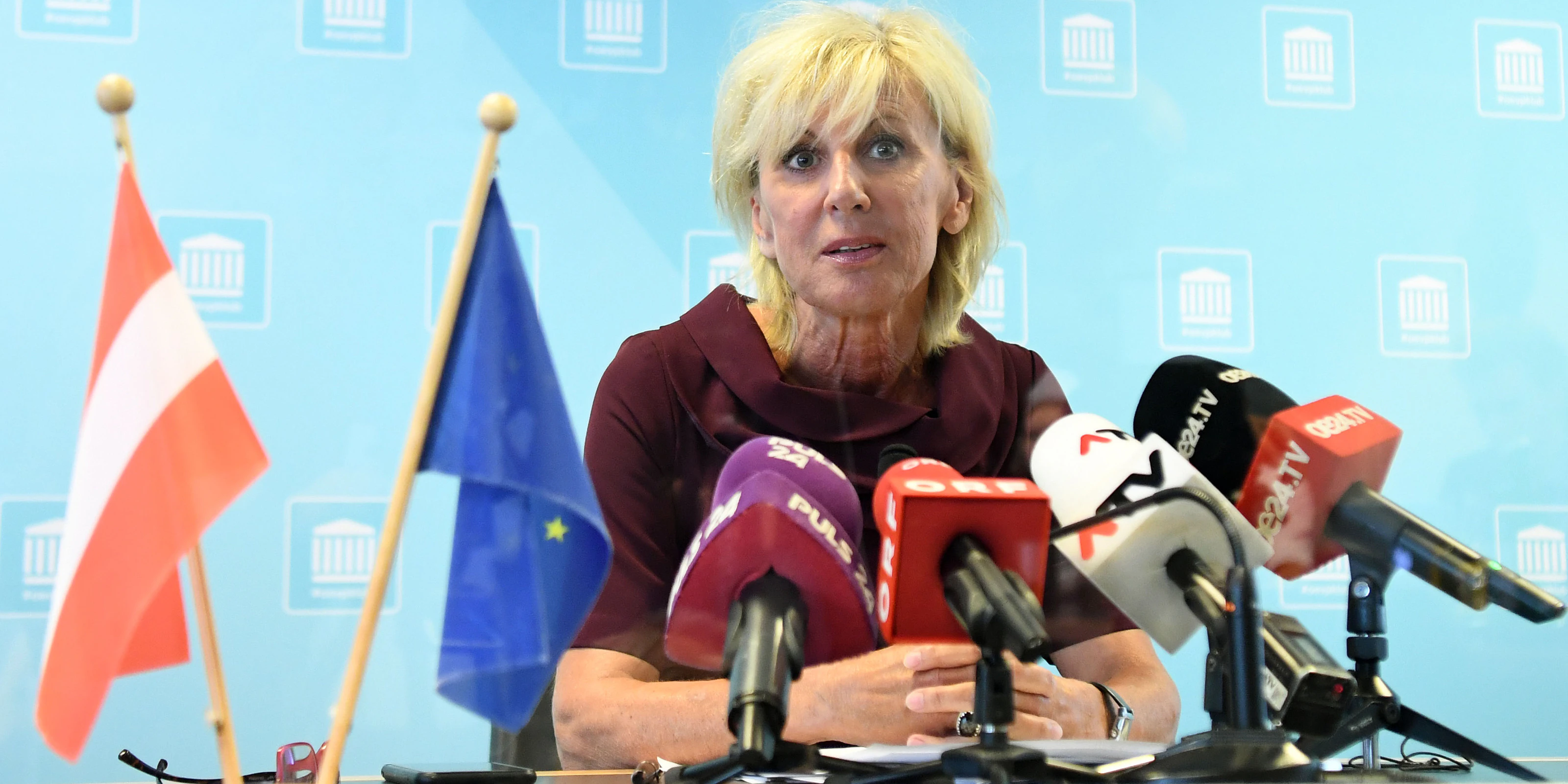 Die stellvertretende ÖVP-Generalsekretärin Gaby Schwarz bei einer Pressekonferenz im Juli 2020